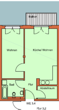 Foto - 2 Zimmer Etagenwohnung in Brandenburg an der Havel