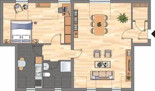 Foto - 2 Zimmer Dachgeschoßwohnung zur Miete in Herne