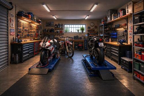 Foto - Platz in Motorrad Schraubergarage