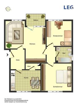 Foto - 3.5 Zimmer Etagenwohnung in Bergkamen