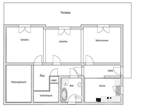 Foto - Terrassenwohnung in Hoppstädten-Weiersbach zur Miete