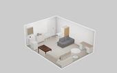 Foto - Möbliertes Studentenzimmer - 240,00&nbsp;EUR Kaltmiete, ca.&nbsp; 25,00&nbsp;m&sup2;
