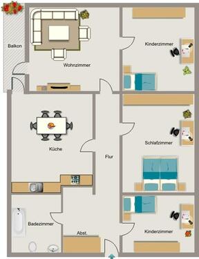Foto - 4.5 Zimmer Etagenwohnung zur Miete in Essen