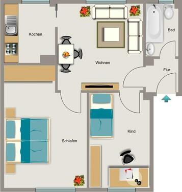 Foto - 3.5 Zimmer Etagenwohnung in Gelsenkirchen