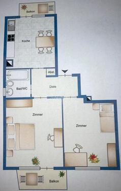Foto - 2023 vollständig renovierte 2-Raum-Wohnung mit Balkon