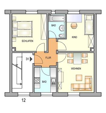 Foto - 2 Zimmer Etagenwohnung in Remscheid
