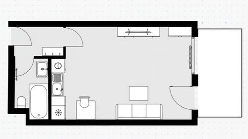 Foto - Möblierte 1-Zimmer-Wohnung in Stuttgart Untertürkheim – Erstbezug