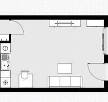 Möblierte 1-Zimmer-Wohnung in Stuttgart Untertürkheim – Erstbezug
