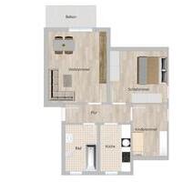 Helle 3-Raum Wohnung mit Balkon in 36448 Bad Liebenstein