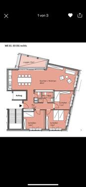 Foto - Große 4 Zimmer Wohnung 2.OG 107 m2 Fahrstuhl,EBK,Dielenboden