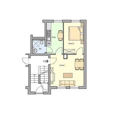 Foto - 2 Zimmer Etagenwohnung zur Miete in Schleiz