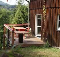 Achteckiges Holzhaus mit Fernblick in Waldrandlage provisionsfrei - Bad Brückenau