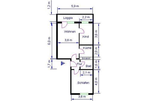 Foto - 3 Zimmer Etagenwohnung zur Miete in Magdeburg
