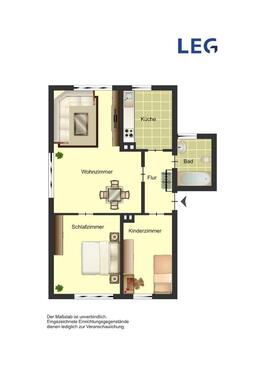 Foto - 2 Zimmer Etagenwohnung zur Miete in Duisburg