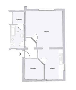 Foto - 2 Zimmer Etagenwohnung zur Miete in Schleiz