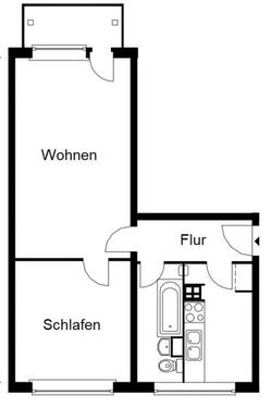 Foto - 2 Zimmer Etagenwohnung in Köthen (Anhalt)