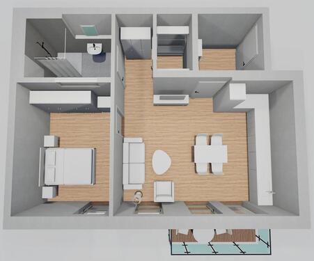 Foto - 2 Zimmer Etagenwohnung zur Miete in Stamsried