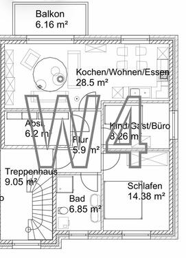 Foto - Etagenwohnung in Niederlangen zur Miete