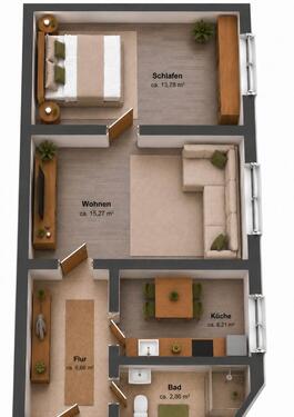 Foto - 2 Zimmer Etagenwohnung zum Kaufen in Düsseldorf