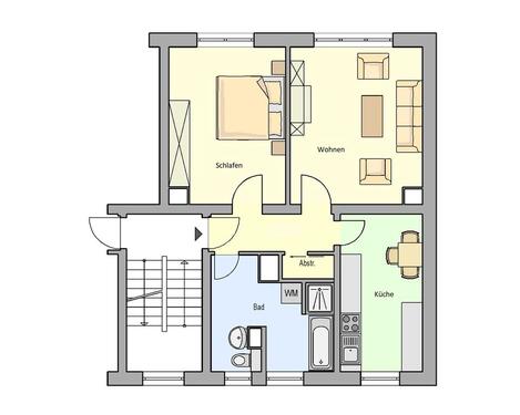 Foto - 2 Zimmer Etagenwohnung zur Miete in Schleiz