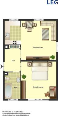 Foto - 2 Zimmer Erdgeschoßwohnung zur Miete in Duisburg