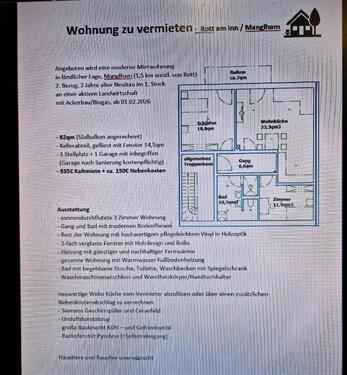 Foto - 3 Zimmer Mietwohnung Rott am Inn