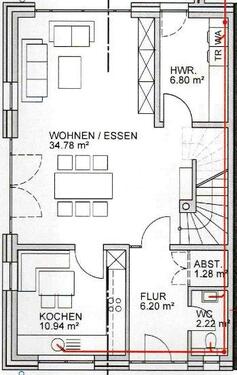 Foto - Etagenwohnung in Hopsten zur Miete