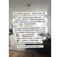 Wohnung in Aachen Forst - 583,00&nbsp;EUR Kaltmiete, ca.&nbsp; 39,00&nbsp;m&sup2; in Aachen (PLZ: 52078) Aachen-Mitte