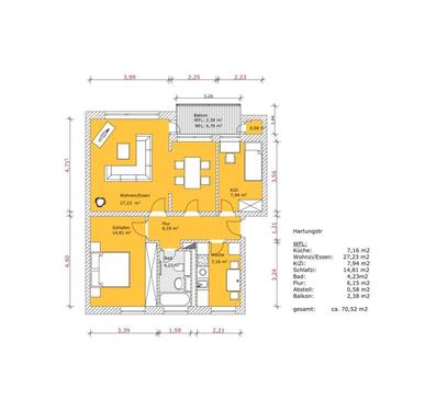 Foto - 2 Zimmer in WG zu vermieten - 300,00&nbsp;EUR Kaltmiete, ca.&nbsp; 22,00&nbsp;m&sup2;