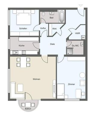 Foto - Etagenwohnung in Leipzig zur Miete