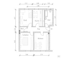 3-Raum-Wohnung plus separates Zimmer im 4.OG, Wiesenstraße - Eisenach