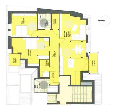 Foto - 4 Zimmer Dachgeschoßwohnung in Mühlhausen (Thüringen)