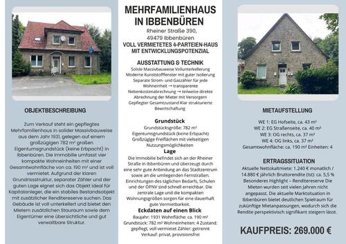 Foto - 4 Familienhaus Mehrfamilienhaus in Ibbenbüren