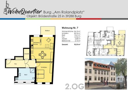 Foto - Etagenwohnung zur Miete in Burg