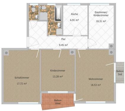 Foto - 4 Zimmer Etagenwohnung in Bielefeld