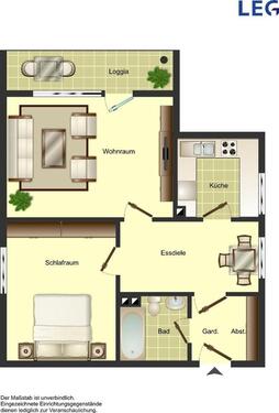 Foto - 2 Zimmer Etagenwohnung zur Miete in Neukirchen-Vluyn