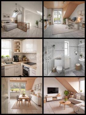 Foto - Helle 3 ZKDB Maisonette-Wohnung mit Balkon, Garage & Einbauküche