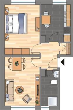 Foto - 2.5 Zimmer Erdgeschoßwohnung zur Miete in Oberhausen