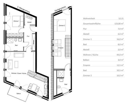 Foto - 123 qm- 3 Zimmerwhg.+Balkon+ 2 Bäder in Steinfurt zum 01.05.2026