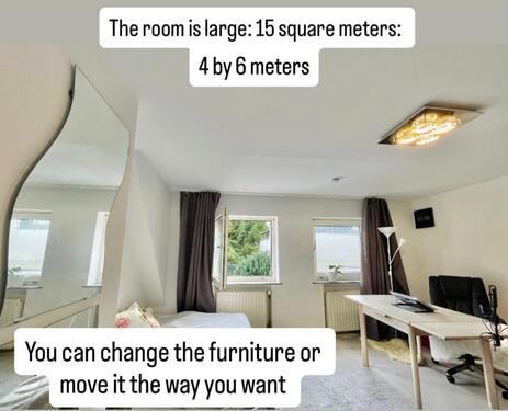 Foto - großes Zimmer mit Terasse und Garten in 2-Frauen-Wg (nur Frauen)