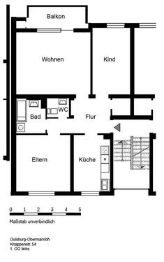 Foto - 3 Zimmer Etagenwohnung zur Miete in Duisburg