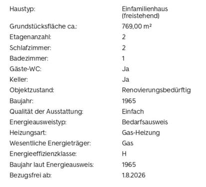 Foto - 5 Zimmer Einfamilienhaus zum Kaufen in Lehrte