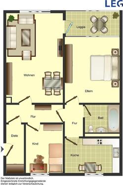 Foto - Etagenwohnung in Monheim am Rhein zur Miete