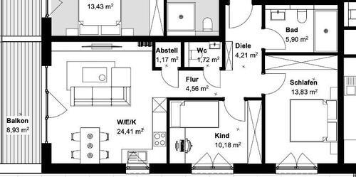Foto - 3 Zimmer Terrassenwohnung in Wenden