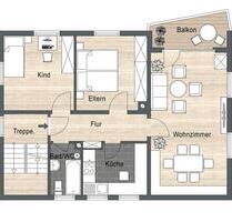 Schöne 3-Zimmer-Whng in Neckarsulm mit Balkon und KFZ-Stellplatz