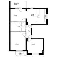 3 ZKB, 110qm, sanierter Altbau - 1.250,00 EUR Kaltmiete, in Worms (PLZ: 67547)
