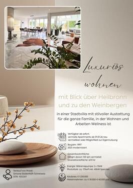 Foto - Luxuriös Wohnen mit Blick über Heilbronn