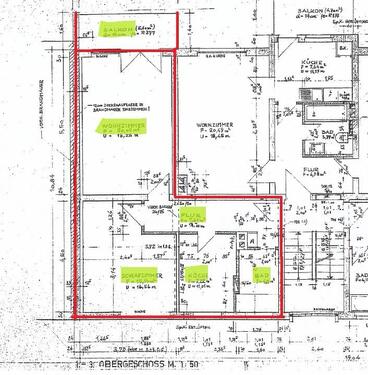 Foto - 2 ZKB mit Balkon in der Hegelsbergstraße 16 zu vermieten