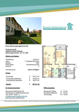 Foto - charmante 3-Zimmer Altbau-Wohnung in Henstedt-Ulzburg 1.Obergeschoss