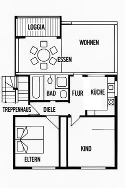 Foto - 3,5-Zimmer-Wohnung mit Loggia in Essen-Haarzopf